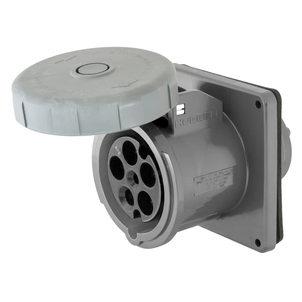 HUBBELL M5100R7 - Runkopistorasia naaras marine IEC 4P5W 100A 277/480V
