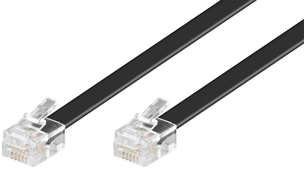 [50321] GOOBAY MD50321, RJ12 CABLE 6P6C 3m musta