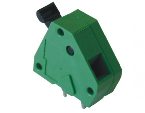 Angled spring-cage terminal block