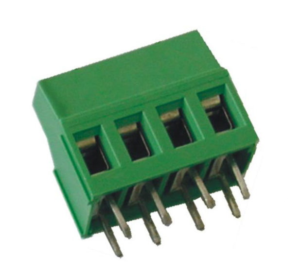 Double pin vertical terminal block