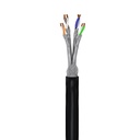 GOOBAY NC52769 CAT7, YKSISÄIKEINEN VERKKOKAAPELI ULKOKÄYTTÖÖN CU, S/FTP (PiMF), MUSTA - KELA 305m
