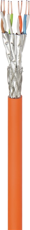 [91889] GOOBAY NC91889 CAT7A, LSZH, YKSISÄIKEINEN VERKKOKAAPELI, S/FTP (PiMF), ORANSSI - KELA 250m
