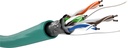 GOOBAY NC93267 CAT5e MONISÄIKEINEN VERKKOKAAPELI, F/UTP, VIHREÄ - KELA 100m
