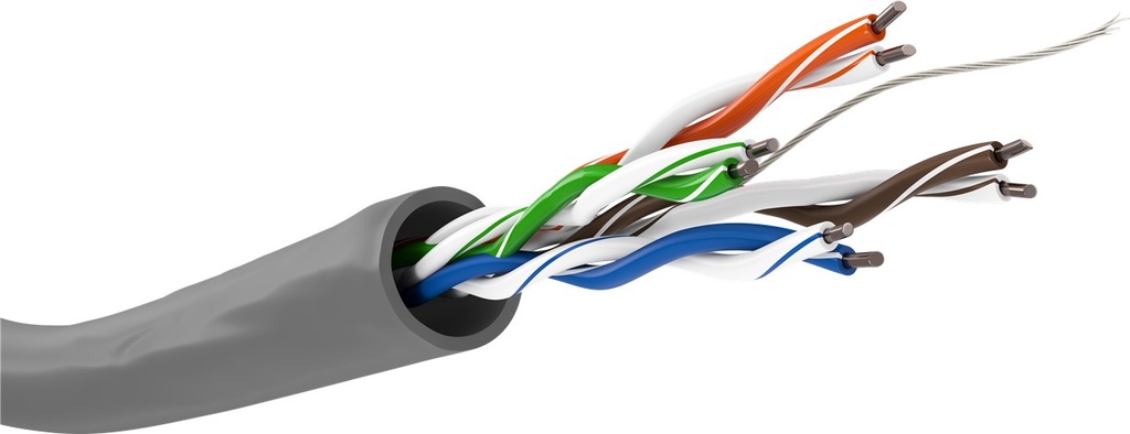 GOOBAY NC95410 CAT5e YKSISÄIKEINEN VERKKOKAAPELI, U/UTP, HARMAA - LAATIKKO 305m