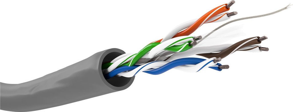 GOOBAY NC95694 CAT6 YKSISÄIKEINEN VERKKOKAAPELI, U/UTP, HARMAA - KELA 100m