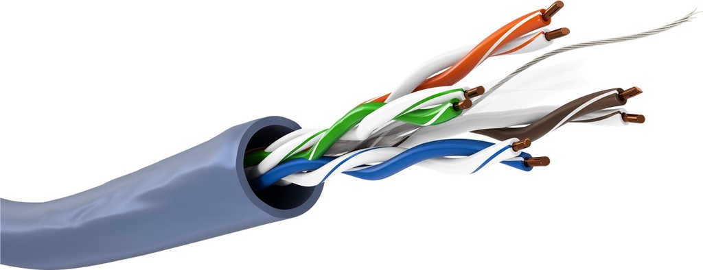 [96094] GOOBAY NC96096 CAT6a, YKSISÄIKEINEN VERKKOKAAPELI CU, U/UTP, SININEN - KELA 100m
