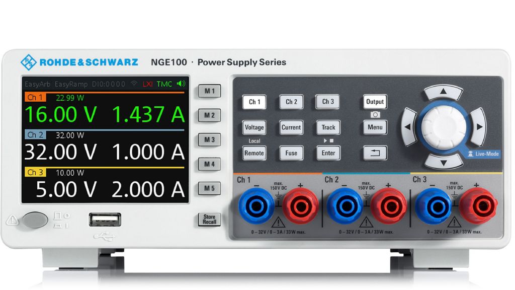 [5601.3800P88] ROHDE & SCHWARZ NGE-COM3B - Virtalähde 3-kanavainen 0-32V/3A max. 99W