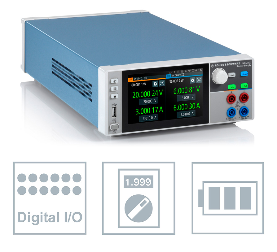 Rohde & Schwarz NGM-COM2B - Teholähdepaketti NGM202 2-Kanavaisella Powerilla