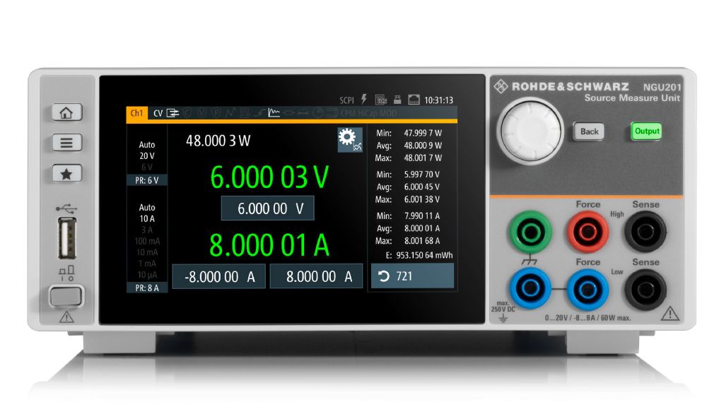 [3639.3763P98] ROHDE & SCHWARZ NGU201COM - Virtalähde 60W