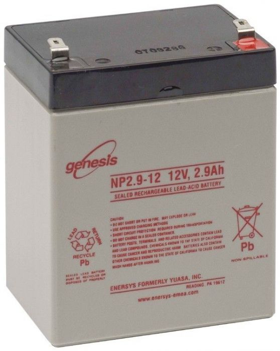ENERSYS GENESIS NP2.9-12  LYIJYAKKU 12V 2.9AH 3-5 VUOTTA