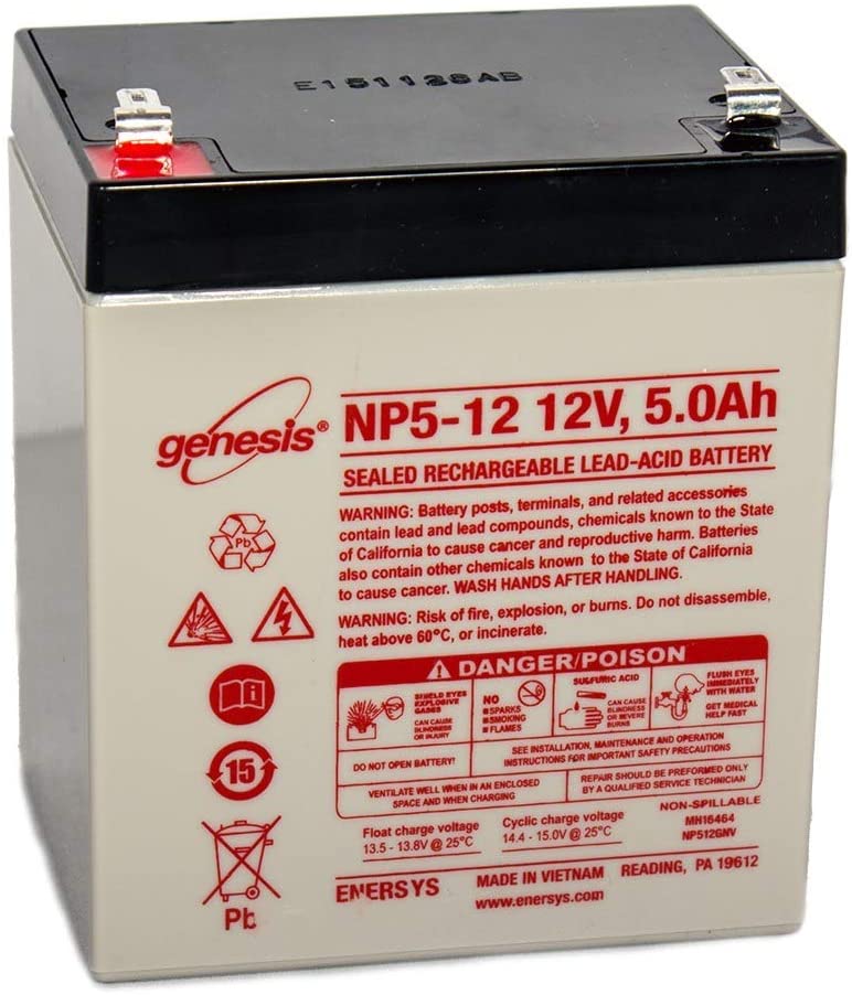 ENERSYS GENESIS NP5-12 LYIJYAKKU 12V 5.0AH 3-5 VUOTTA