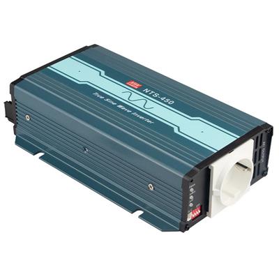 [NTS-450-212EU] Meanwell NTS-450-212EU, DC-AC siniaaltoinvertteri 450W, Schuko, 230VAC, 12VDC