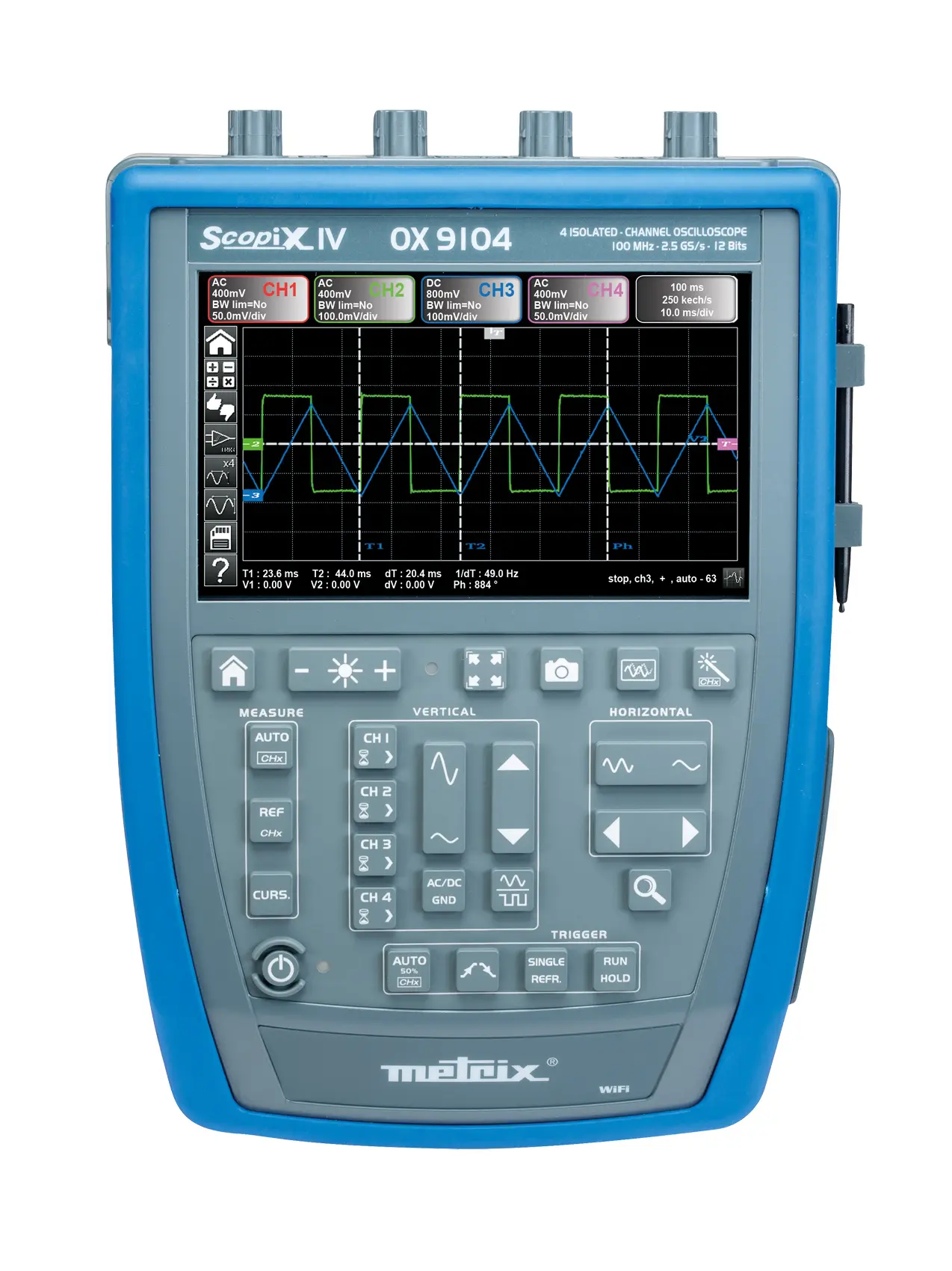 Metrix OX9304 - Scopix IV Kannettava oskilloskooppi 4x300MHz