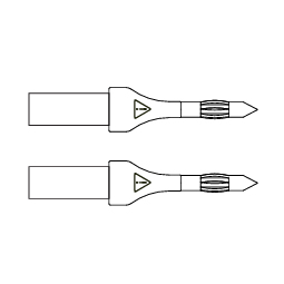 Chauvin-Arnoux P01102125Z - Mittapäät punainen ja musta Ø 4 x 15mm CA771 CA773