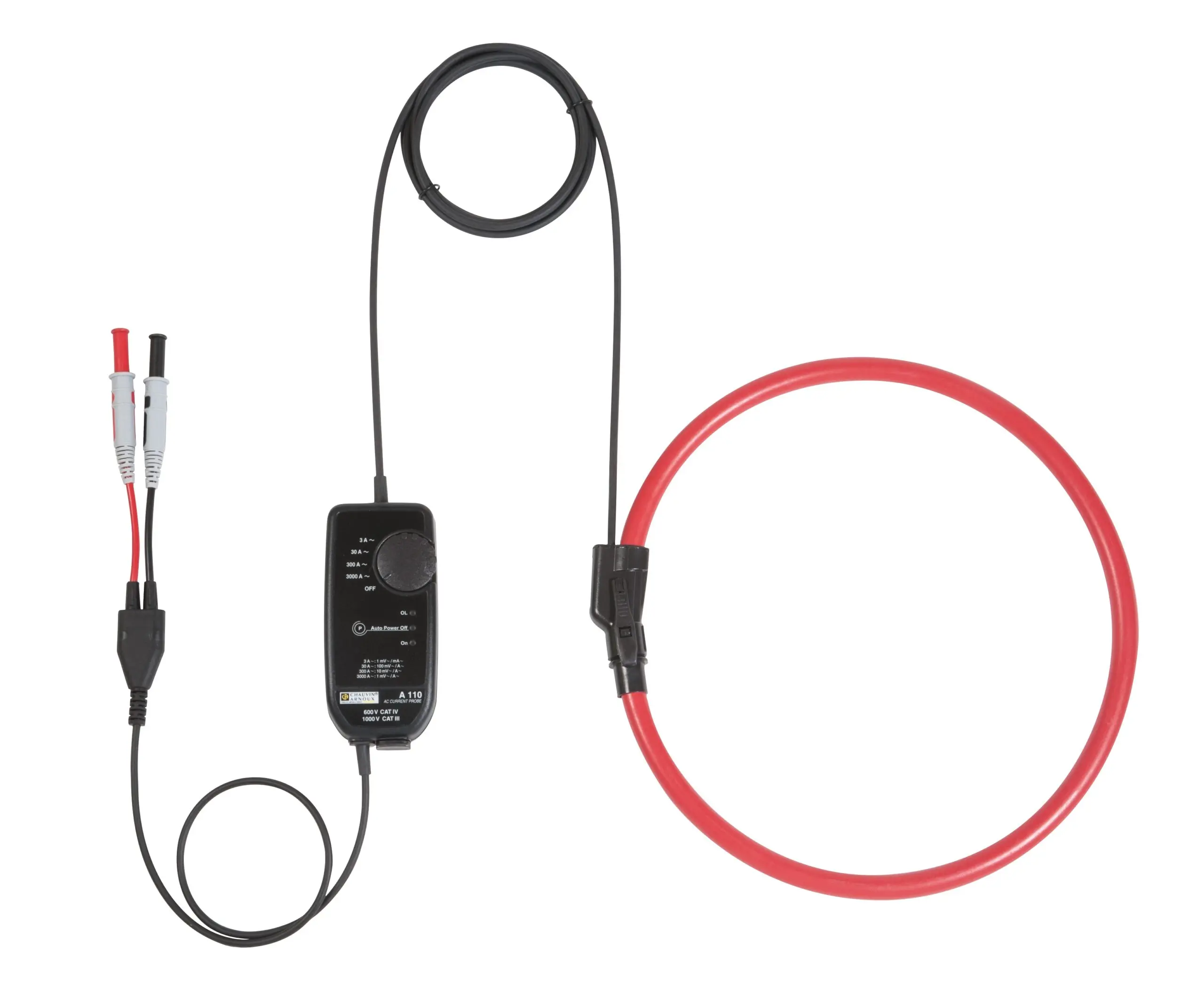 [P01120631] Chauvin-Arnoux AmpFlex A110 - Virtapihti yksivaihe 80cm 4mm banaani 1000 V CAT IV
