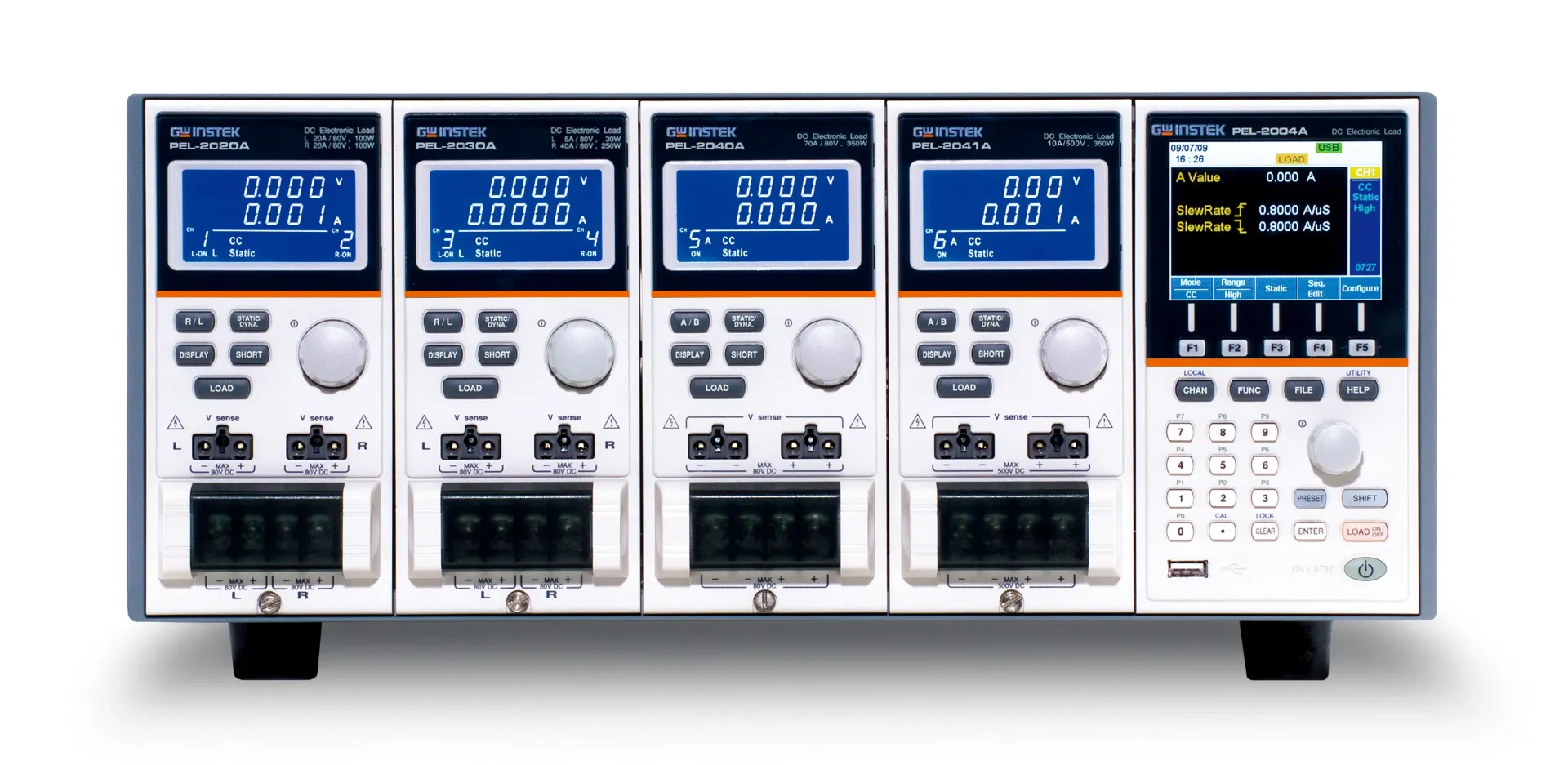 GW INSTEK PEL-2030A - DC elektroninen kuorma moduuli 2-kanavainen 80V/80V 5A/40A 30W/250W