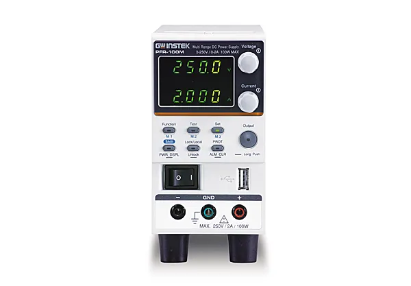 [01FR100M40GT] GW INSTEK PFR-100M-LAN - Multi-Range DC teholähde LAN 100W (0-250V/0-2A)