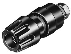 HIRSCHMANN PKI 10 A - NAPARUUVI 16A 4mm MUSTA