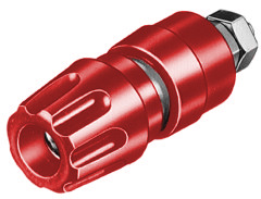 HIRSCHMANN PKI 10 A - NAPARUUVI 16A 4mm PUNAINEN
