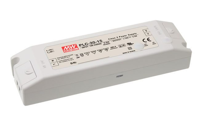 [PLC-30-12] MEAN WELL PLC-30-12 - Led Virtalähde 30W 2.5A 12V - Vakiovirta