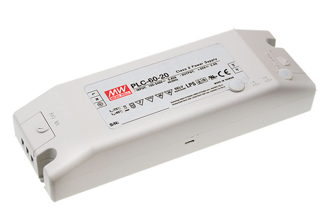 MEAN WELL PLC-60-12 - Led Virtalähde 60W 5A 12V - Vakiovirta