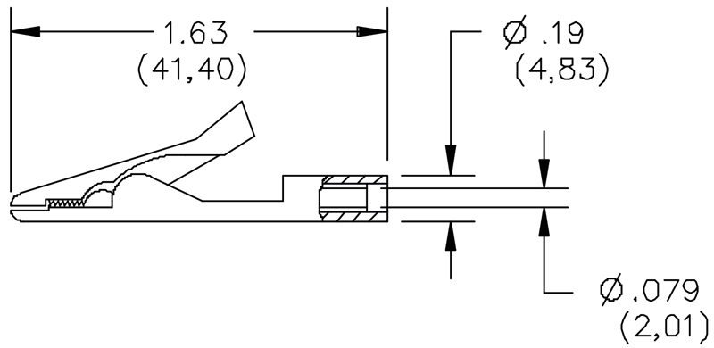 [5788-0] POMONA POM 5788-0 - Hauenleuat 2mm ban musta 10kpl /pak