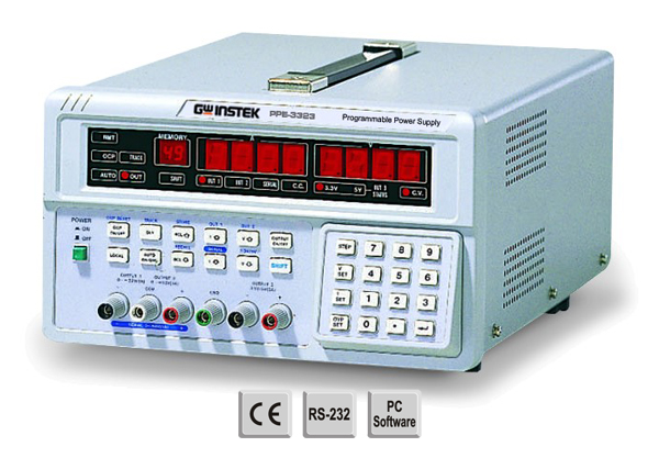 [01PE332300GS] GW INSTEK PPE-3323 - DC-teholähde lineaarinen 3-kanavainen ohjelmoitava 207W