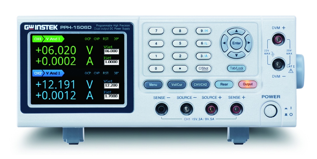 GW INSTEK PPH-1506D - DC teholähde 2-kanavainen 45/36W