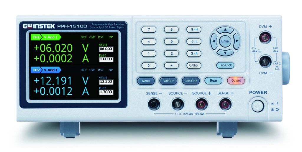 GW INSTEK PPH-1510D - DC teholähde 2-kanavainen 45/36W