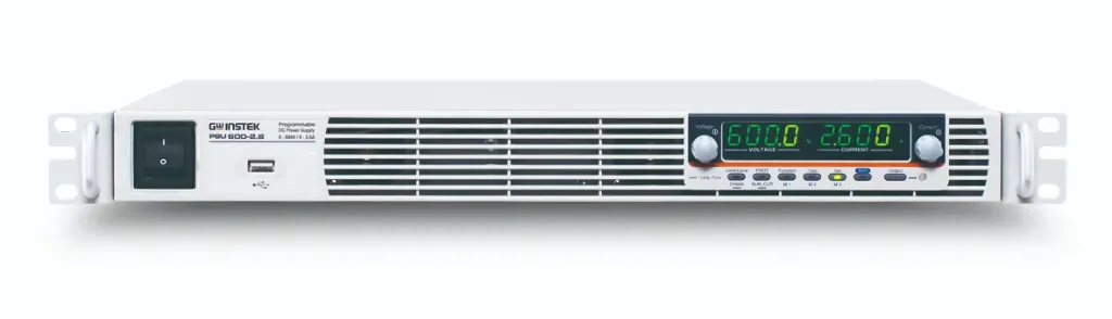 GW INSTEK PSU 600-2.6 - Ohjelmoitava DC Virtalähde 1-kanavainen 1560W 600V 2.6A räkkiasennettava