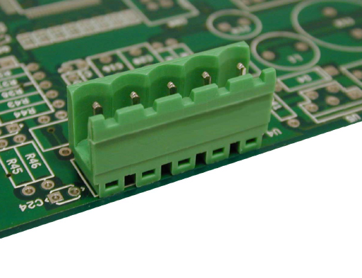 Vertical male plug-in 3 poles