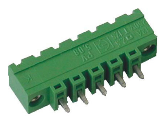 Vertical male with flange threading