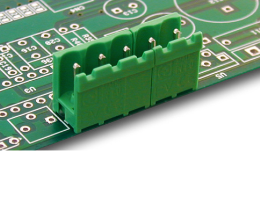 Vertical male plug-in 3 poles with