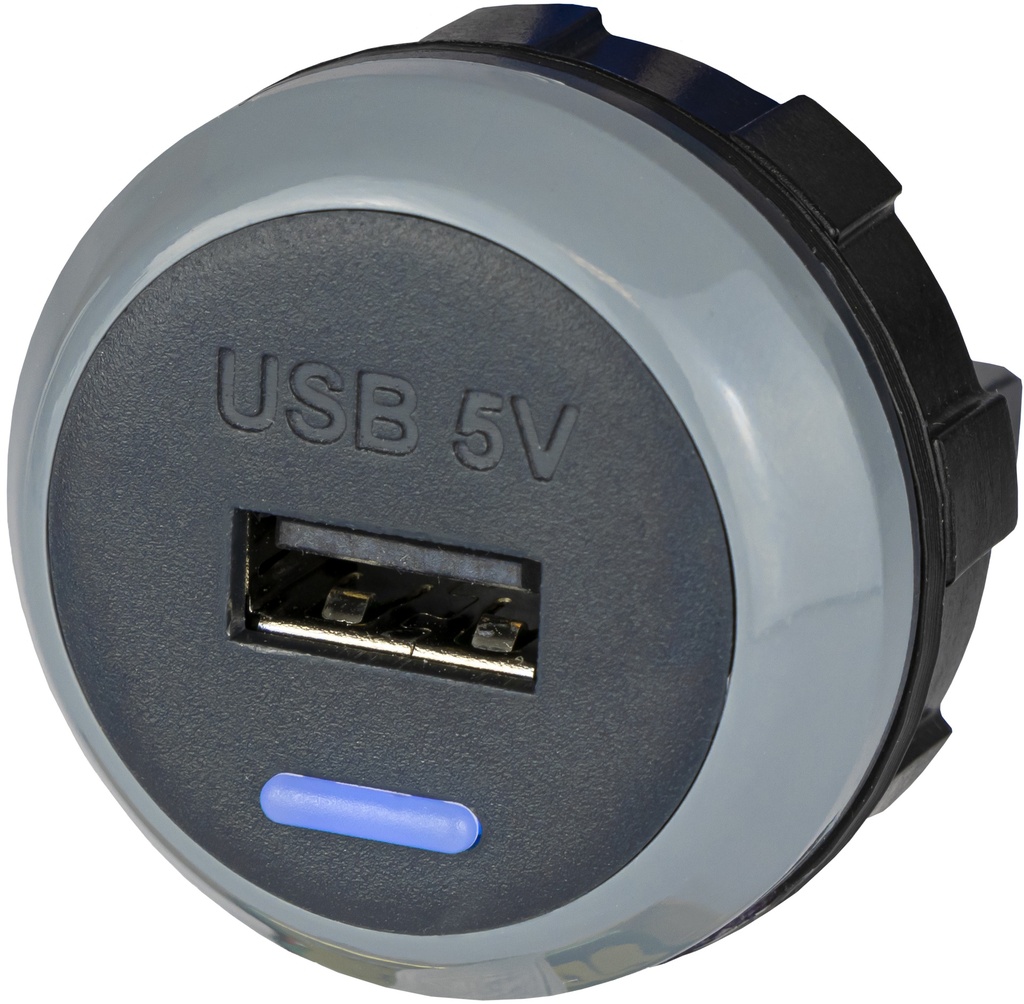 [PVPro-A] ALFATRONIX PVPro-A - USB-laturi, yksi USB-A, takapuolelle asennettava