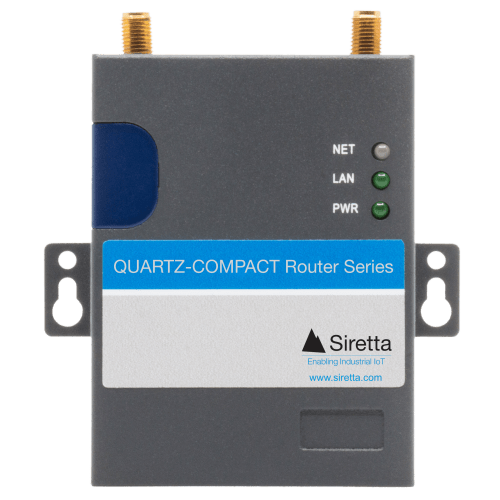 Siretta QUARTZ-COMPACT 4G/LTE Reititin 1xLAN /  1xSIM / 1x I/O (ei WIFI) + tarvikkeet
