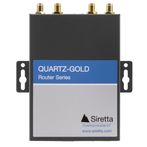 [QUARTZ-GOLD-GW21-LTE] SIRETTA QUARTZ-GOLD GW21-LTE4 - Teollinen 4G/LTE reititin kitti, 1 x SIM, WiFi, 2 x Ethernet, RS232, GPS, EU versio