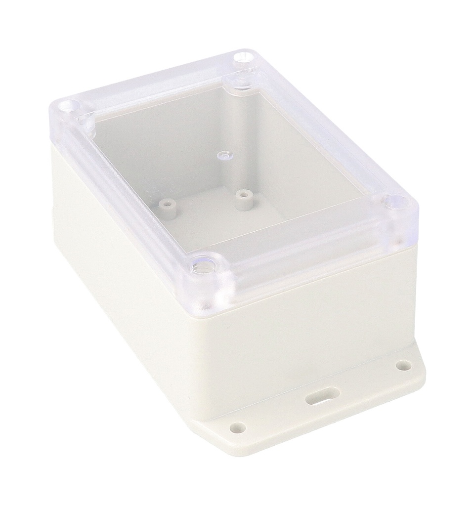 [RP1240BFC] HAMMOND RP1240BFC - ABS ASENNUSKOTELO UL94-HB 165.5x125.5x75mm KIINNITYSKORVAKKEILLA LUONNONVALKOINEN KIRKAS KANSI IP65