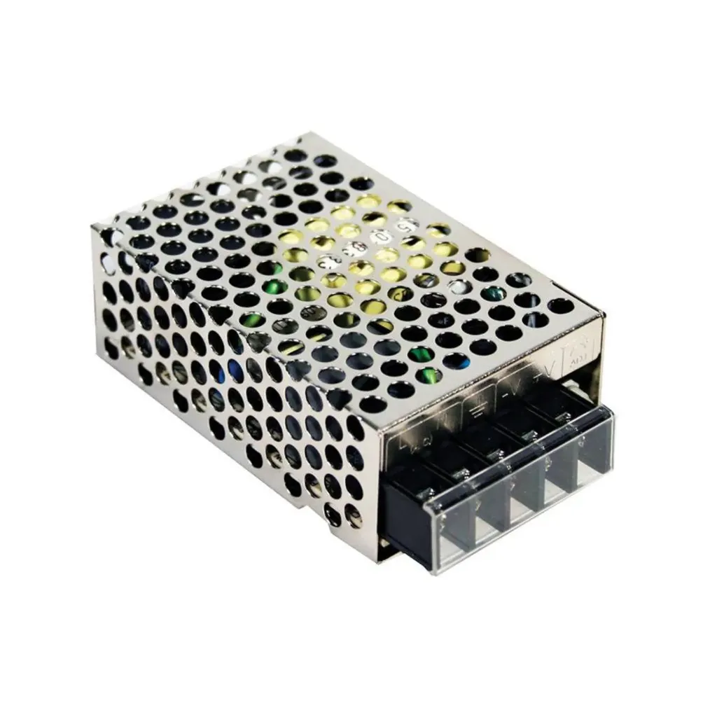 MEAN WELL RS-25-15 - TEHOLÄHDE 230VAC 15VDC 1.7A 25W
