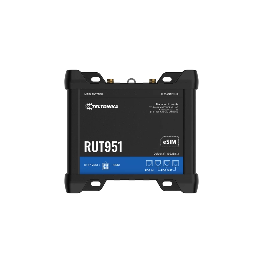 Teltonika RUT951 PoE+ 4G reititin eSIM