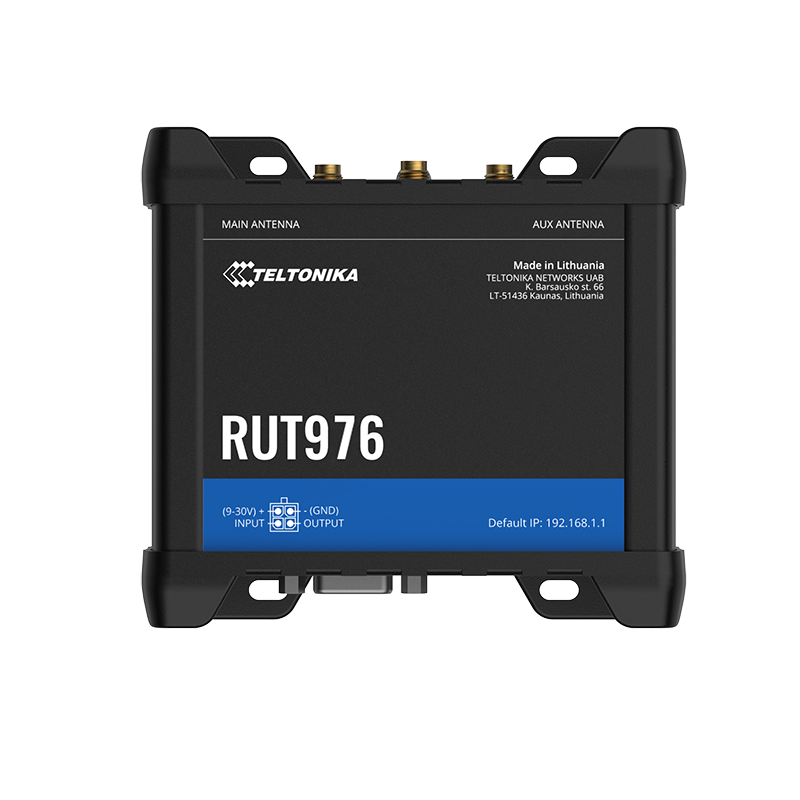 Teltonika RUT976 - RedCap 5G reititin teollinen tupla-SIM WiFi