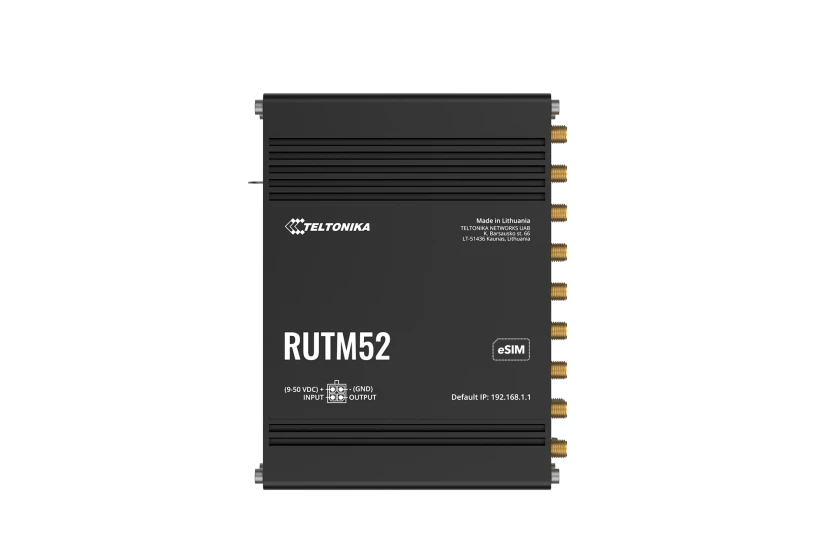 Teltonika RUTM52 - Teollinen Dual 5G reititin Dual SIM & eSIM