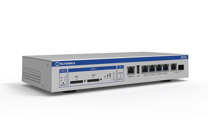 TELTONIKA RUTXR1 - Reititin LTE CAT6 LAN x 4kpl + SFP - Räkki Asennus
