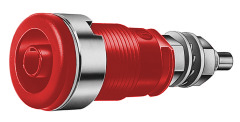 HIRSCHMANN SEB2600-G -NAPARUUVI 4MM JUOTETTAVA PUNAINEN