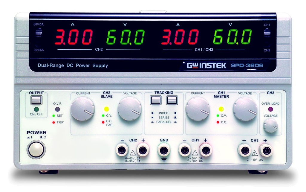 GW INSTEK SPD-3606 - Ohjelmoitava DC teholähde 3-Kanavainen 375W