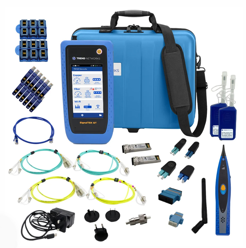 TREND Networks STQT-PRO-KIT-3Y - SignalTEK QT Pro 10G kaapeli/kuitu/WiFi testeri 3 vuoden takuu