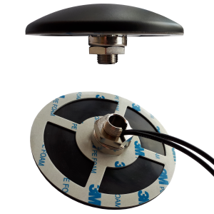 Siretta TANGO15-3M-SMAM - Matalaprofiilinen antenni quad band GSM/GPS/3G ruuvikiinnitteinen 2 X 3m RG174 kaapeli SMA urosliitin