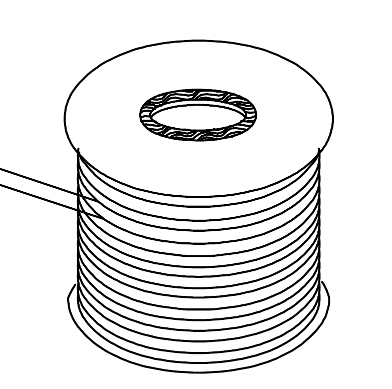 [TEL26AWG 4C WHITE 105C DEGREE] LINETECH TEL26AWG - Puhelinkaapeli 4-napainen 305m kela PVC 105°C valkoinen