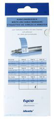 [7-1768048-7] Kaapelimerkki Itselaminoituva 50x15x25mm Valkoinen- Raychem TKM50WE-N