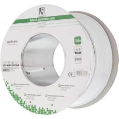 DELTACO TP-45H - CAT6 utp AWG23/1 valkoinen 100m