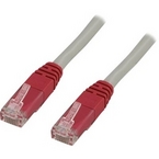 DELTACO TP-61X - CAT6 UTP RISTIINKYTKETTY 1m